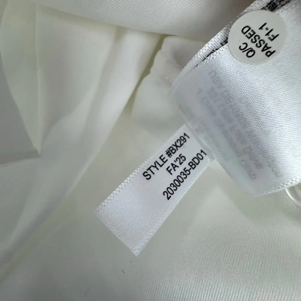 J. Crew Bowery Performance Stretch Dress Shirt Spread Collar White Size L NWT